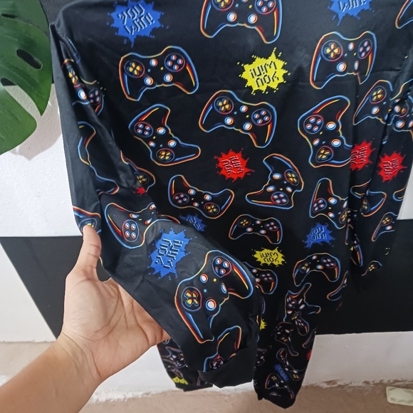Boy Gamer Level Black Colorful pajama set - Picture 9 of 15